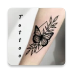 tattoo name on photo android application logo